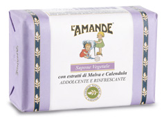 L'AMANDE MARSEILLE SAPONE VEGETALE MALVA/CALENDULA 200 G - latuafarmacia.org