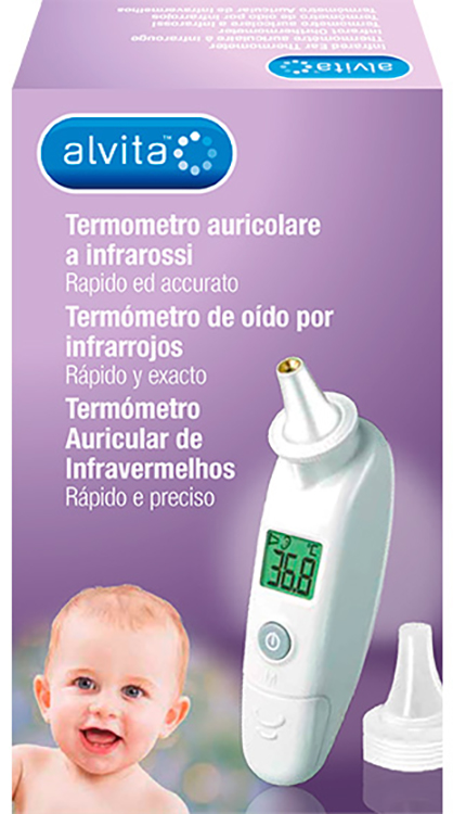 ALVITA TERMOMETRO AURICOLARE A INFRAROSSI - latuafarmacia.org