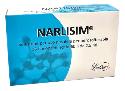 NARLISIM SOLUZIONE PER USO NASALE E AEROSOLTERAPIA 15 FLACONCINI RICHIUDIBILI DA 2,5 ML L'UNO - latuafarmacia.org