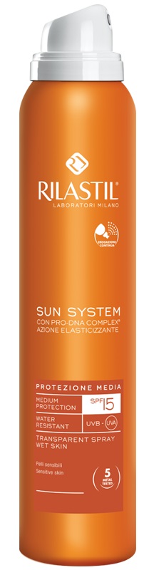 RILASTIL SUN SYSTEM PHOTO PROTECTION THERAPY SPF15 TRANSPARENT SPRAY 200 ML - latuafarmacia.org