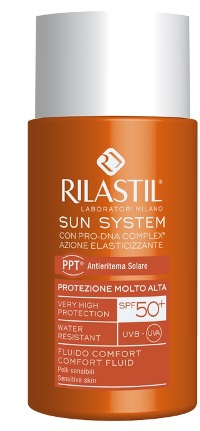 RILASTIL SUN SYSTEM PHOTO PROTECTION THERAPY SPF50+ COMFORT FLUIDO 50 ML - latuafarmacia.org