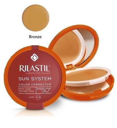 RILASTIL SUN SYSTEM PHOTO PROTECTION THERAPY SPF50+ COMPATTO BRONZE 10 ML - latuafarmacia.org