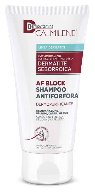 DERMOVITAMINA CALMILENE AF BLOCK SHAMPOO ANTIFORFORA DERMOPURIFICANTE DERMATITE SEBORROICA 200 ML - latuafarmacia.org