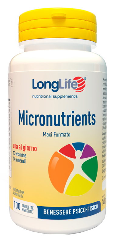 LONGLIFE MICRONUTRIENTS 100 TAVOLETTE RIVESTITE - latuafarmacia.org