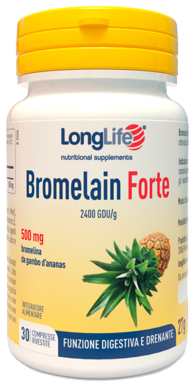 LONGLIFE BROMELAIN FORTE 30 COMPRESSE - latuafarmacia.org