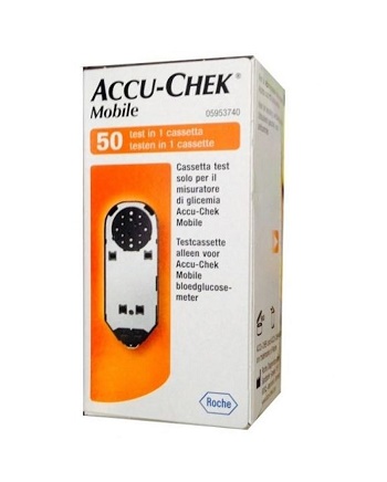STRISCE MISURAZIONE GLICEMIA ACCU-CHEK MOBILE 50 TEST MIC 2 - latuafarmacia.org
