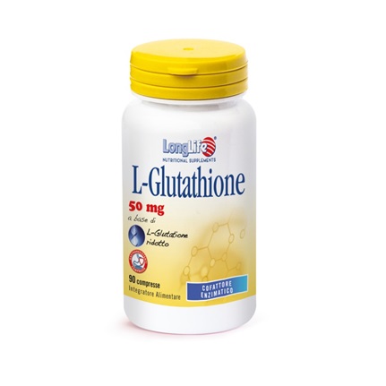 LONGLIFE L-GLUTATHIONE 50 MG 90 COMPRESSE - latuafarmacia.org