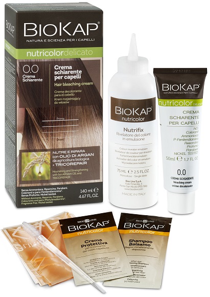 BIOKAP NUTRICOLOR 0,0 NEW CREMA SCHIARENTE TINTA TUBO + FLACONE - latuafarmacia.org