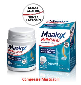 MAALOX REFLURAPID 40 COMPRESSE MASTICABILI - latuafarmacia.org