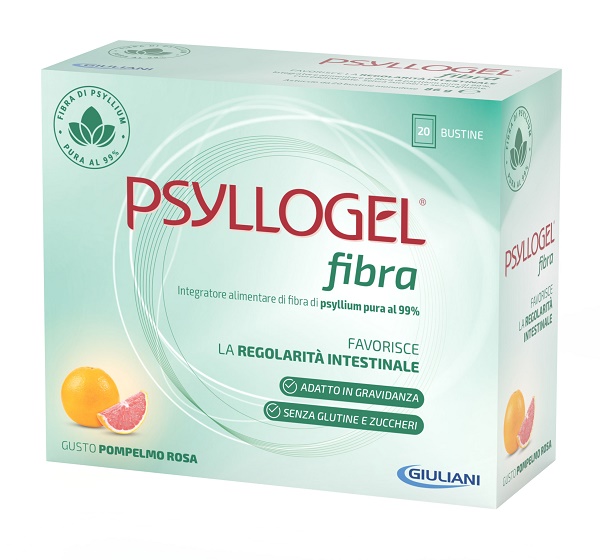 PSYLLOGEL FIBRA POMPELMO ROSA 20 BUSTINE - latuafarmacia.org