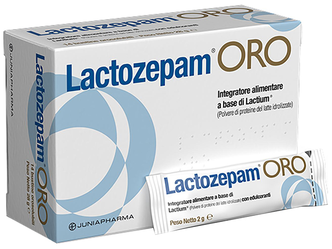 LACTOZEPAM ORO GRANULATO OROSOLIBILE A BASE DI LACTIUM 14 BUSTINE DA 2 G - latuafarmacia.org