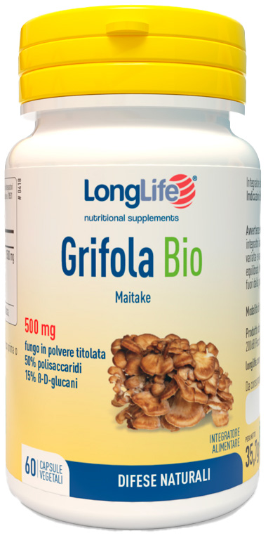 LONGLIFE GRIFOLA BIO 60 CAPSULE VEGETALI - latuafarmacia.org