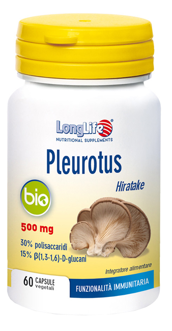 LONGLIFE PLEUROTUS BIO 60 CAPSULE VEGETALI - latuafarmacia.org