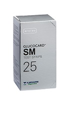 TEST STRIPS PER MISURAZIONE GLICEMIA GLUCOCARD SM 25 PEZZI - latuafarmacia.org