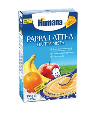 HUMANA PAPPA FRUTTA MISTA 230 G - latuafarmacia.org
