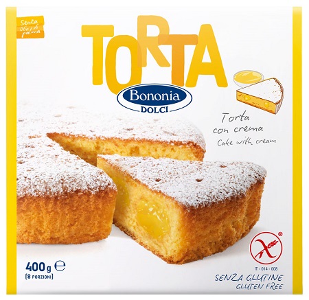 BONONIA DOLCI TORTA CON CREMA SENZA GLUTINE 400 G - latuafarmacia.org