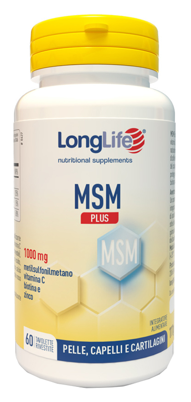 LONGLIFE MSM PLUS 60 TAVOLETTE RIVESTITE DA 1,85 G - latuafarmacia.org