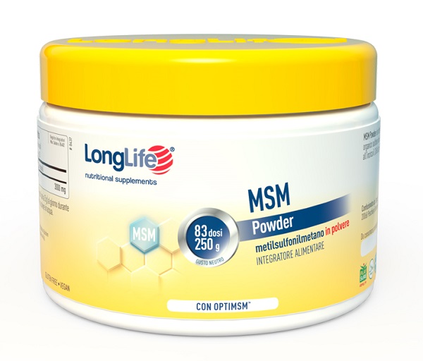LONGLIFE MSM POWDER 250 G - latuafarmacia.org