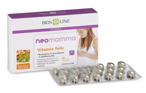 BIOSLINE NEOMAMMA VITAMIX FOLIC 40 COMPRESSE NEW - latuafarmacia.org