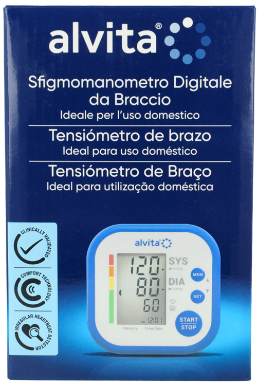 SFIGMOMANOMETRO DIGITALE DA BRACCIO ALVITA - latuafarmacia.org