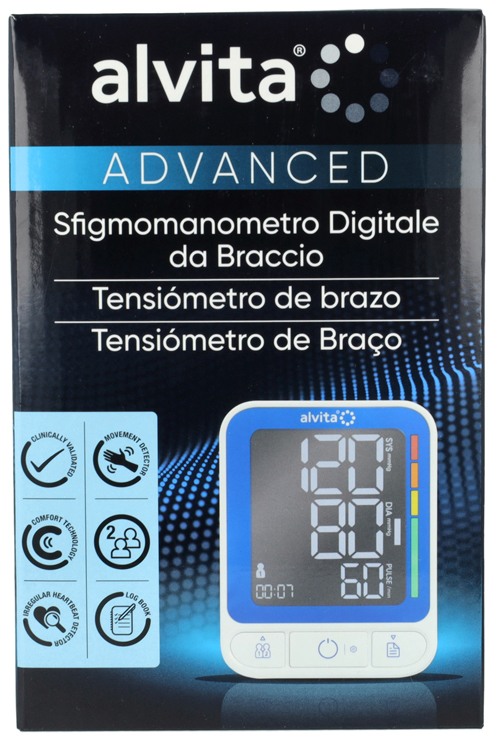 SFIGMOMANOMETRO DIGITALE DA BRACCIO ALVITA ADVANCED - latuafarmacia.org
