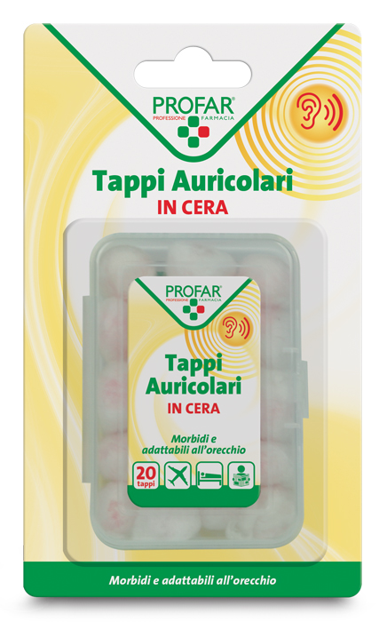 TAPPI AURICOLARI IN CERA 20 PEZZI PROFAR - latuafarmacia.org