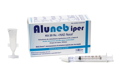 ALUNEB KIT SOLUZIONE IPERTONICA 3% 20 FLACONCINI + MAD NASAL ATOMIZZATORE - latuafarmacia.org