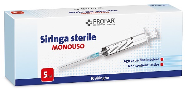 SIRINGA MONOUSO 5 ML PROFAR - latuafarmacia.org