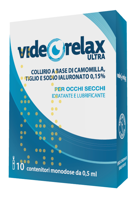 COLLIRIO IDRATANTE E LUBRIFICANTE VIDEORELAX ULTRA MONODOSE 0,5 ML 10 PEZZI - latuafarmacia.org