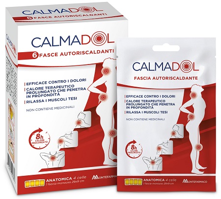 CALMADOL FASCIA RISCALDANTE PACK 6 PEZZI - latuafarmacia.org