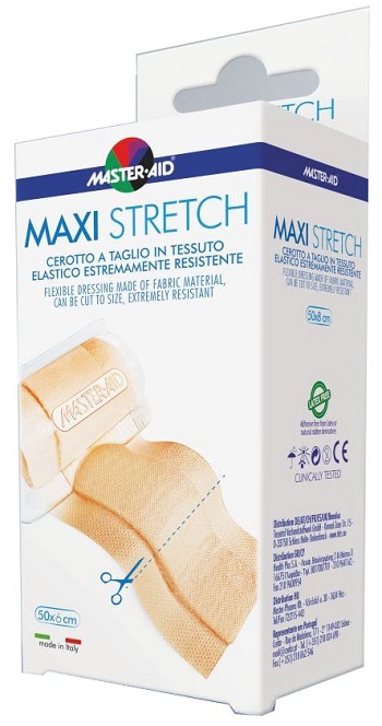 MASTER-AID STRETCH CEROTTO A TAGLIO IN TESSUTO ELASTICO RESISTENTE 50 X 6 CM - latuafarmacia.org