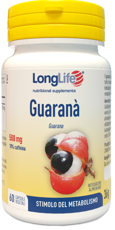 LONGLIFE GUARANA' 60 CAPSULE VEGETALI - latuafarmacia.org
