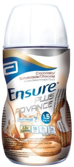 ENSURE PLUS ADVANCE CIOCCOLATO 4 BOTTIGLIE DA 220 ML - latuafarmacia.org