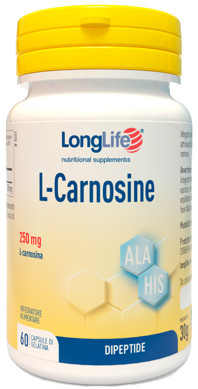 LONGLIFE L-CARNOSINE 60 CAPSULE - latuafarmacia.org
