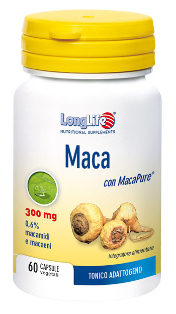 LONGLIFE MACA 60 CAPSULE VEGETALI DA 550 MG - latuafarmacia.org