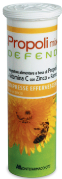 PROPOLI MIX DEFEND 10 COMPRESSE EFFERVESCENTI GUSTO ARANCIA - latuafarmacia.org