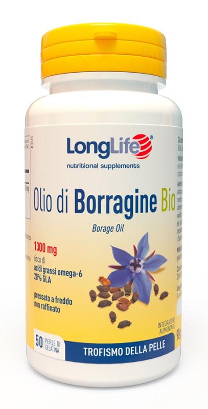 LONGLIFE OLIO BORRAGINE BIO 50 PERLE IN GELATINA - latuafarmacia.org