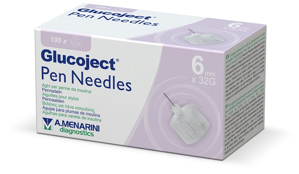 AGO PER PENNA DA INSULINA GLUCOJECT 6 MM GAUGE 32 100 PEZZI - latuafarmacia.org