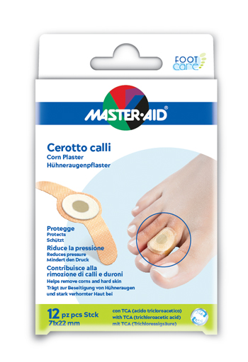 CEROTTO CALLIFUGO MASTER-AID FOOTCARE 71X22 MM 12 PEZZI B2 - latuafarmacia.org