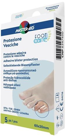 IDROCOLLOIDE MASTER-AID FOOTCARE VESCICHE DITA 60X20 MM 5 PEZZI A2 - latuafarmacia.org