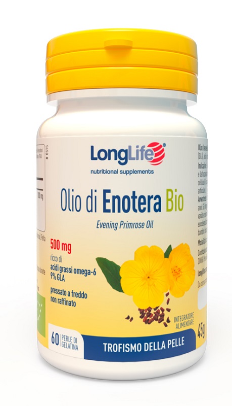 LONGLIFE OLIO ENOTERA BIO 500 MG 60 PERLE IN GELATINA - latuafarmacia.org