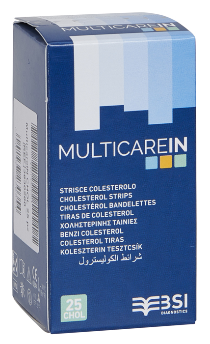 STRISCE MISURAZIONE GLICEMIA MULTICARE IN GLUCOSIO ELETTRODO 50 PEZZI - latuafarmacia.org