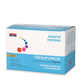 REINFORCE MAGNESIO PURISSIMO 30 BUSTE DI POLVERE SOLUBILE - latuafarmacia.org