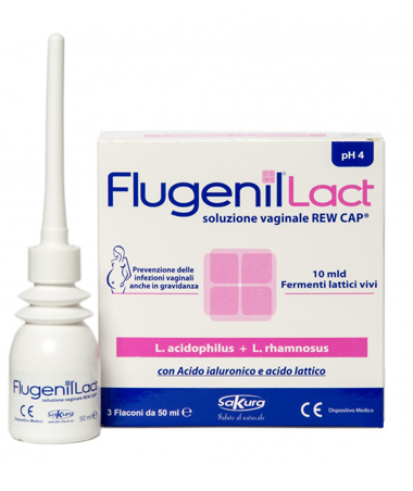 FLUGENIL LACT SOLUZIONE VAGINALE INTERNA A BASE DI FERMENTI LATTICI 3 FLACONI DA 50 ML + 3 APPLICATORI MONOUSO - latuafarmacia.org