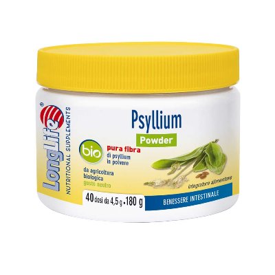 LONGLIFE PSYLLIUM POWDER BIO 180 G - latuafarmacia.org