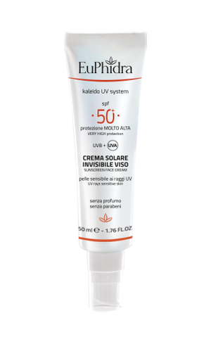 EUPHIDRA KALEIDO UV SYSTEM CREMA SOLARE VISO 50+ INVISIBLE - latuafarmacia.org