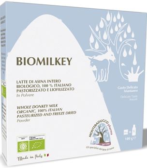 BIOMILKEY LATTE DI ASINA PASTORIZZATO E LIOFILIZZATO BIOLOGICO 100% ITALIANO 100 G - latuafarmacia.org