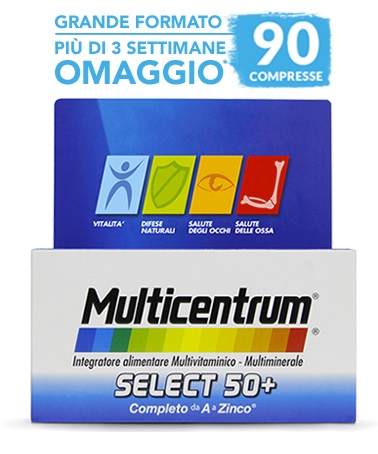 MULTICENTRUM SELECT 50+ 90 COMPRESSE - latuafarmacia.org