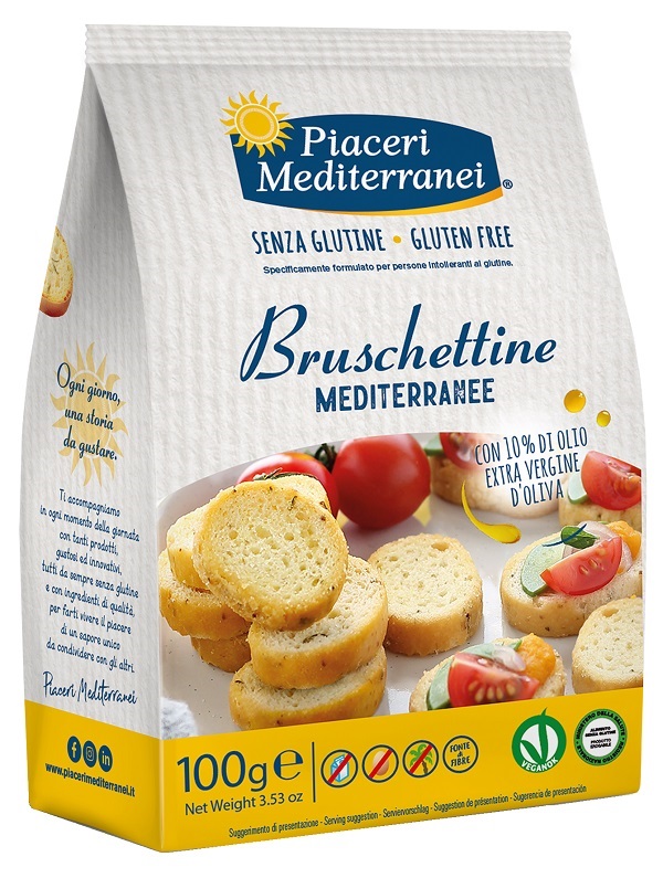 PIACERI MEDITERRANEI BRUSCHETTINE 100 G - latuafarmacia.org