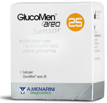 STRISCE MISURAZIONE GLICEMIA GLUCOMEN AREO SENSOR 25 PEZZI - latuafarmacia.org